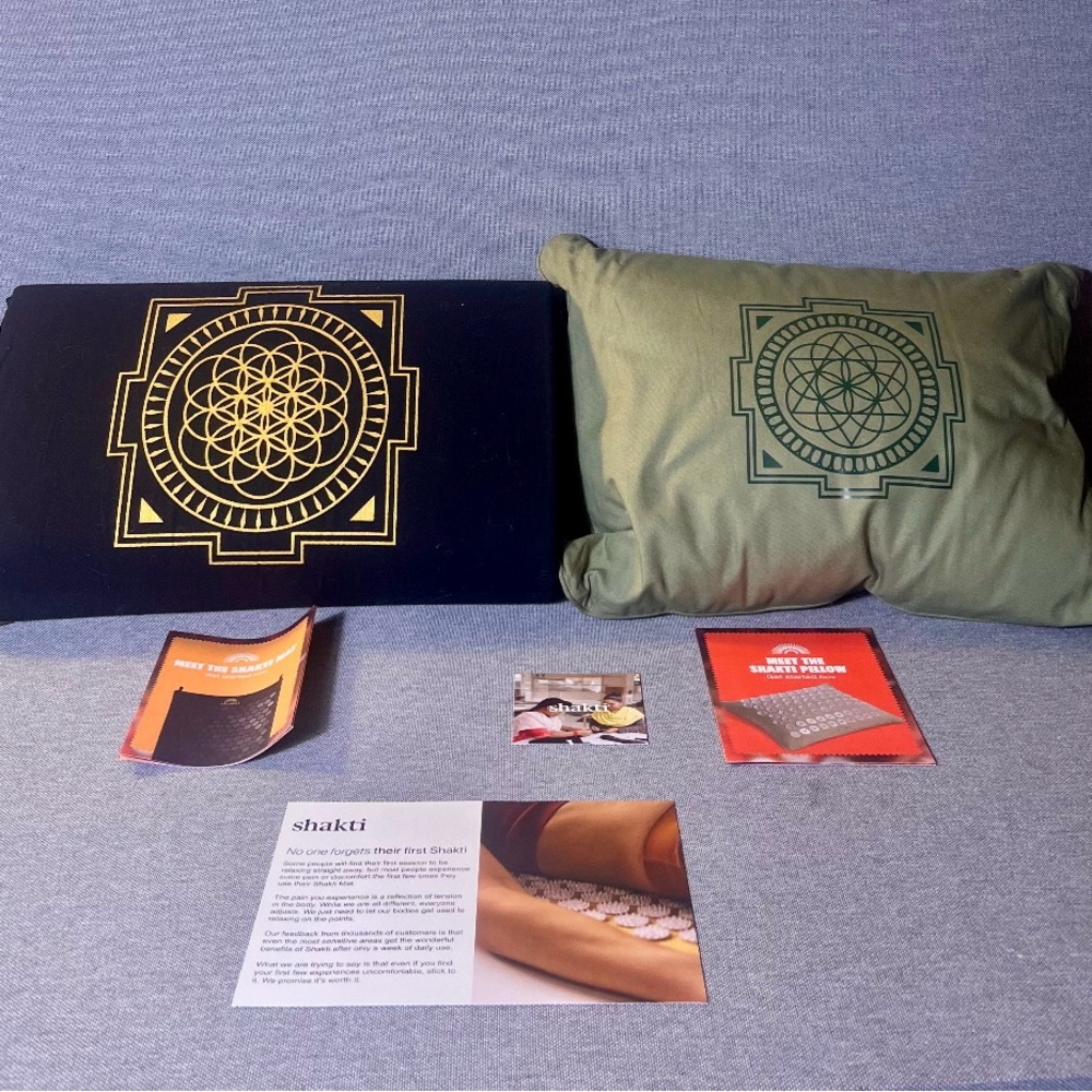 Shaktimat premium acupressure pillow level 1 and mat level 2 combo